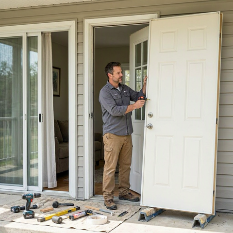 Exterior door replacement cost: entry, patio, and storm doors