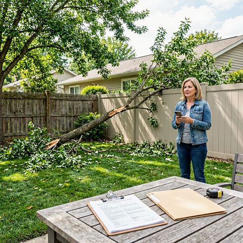 Tree damage from neighbor's tree: who pays?