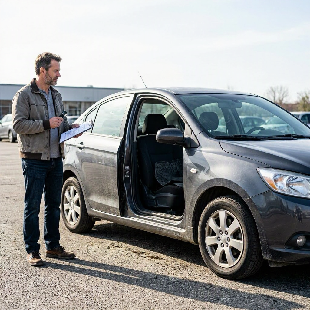 Flood-damaged used car checklist before you buy