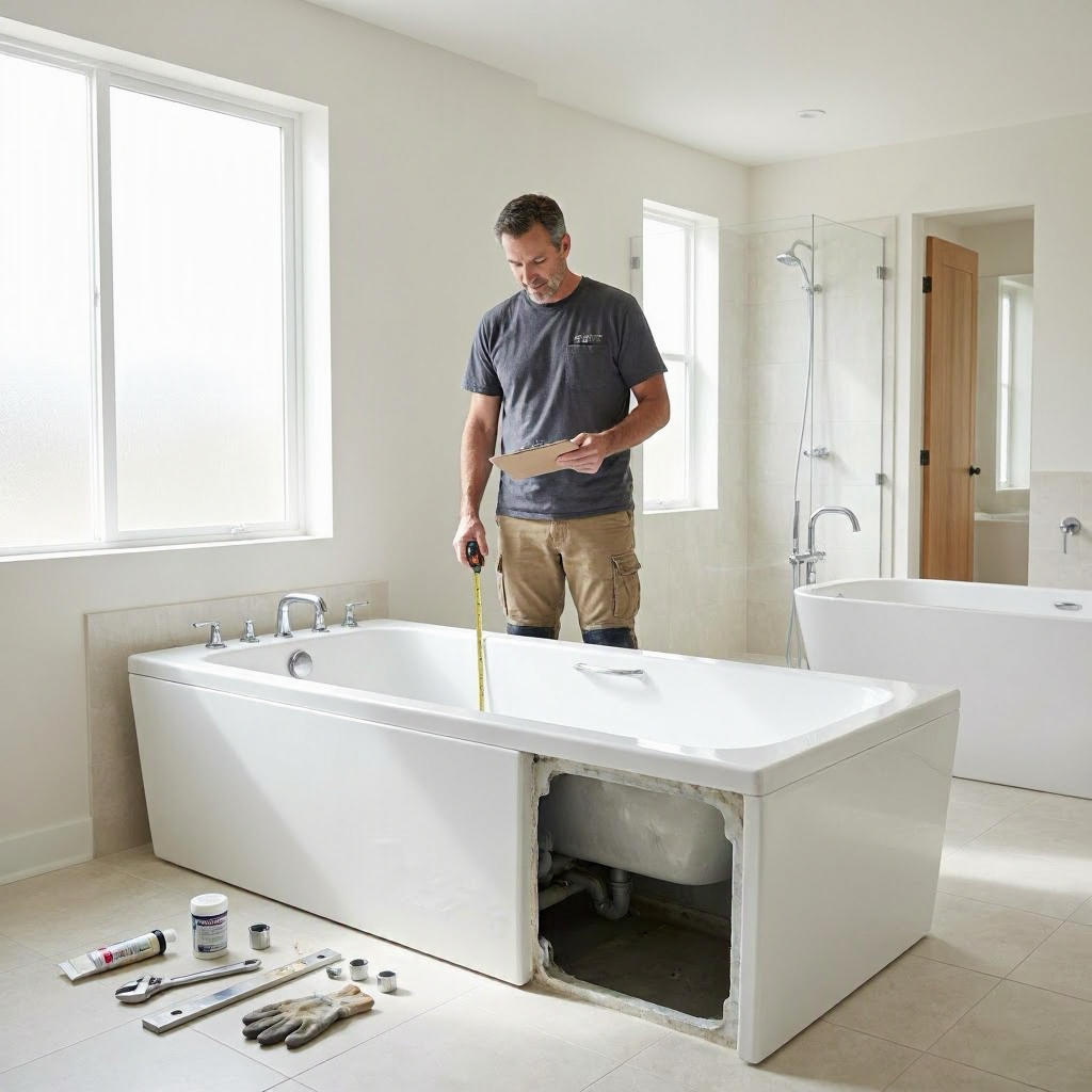 Bathtub replacement cost: alcove, freestanding, and tub-shower combo