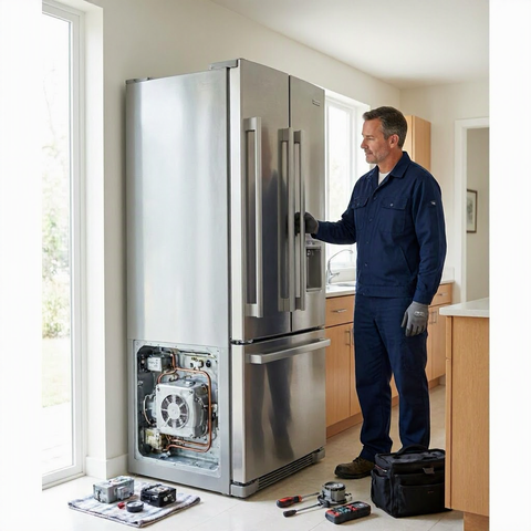 Refrigerator repair cost: compressor, sealed system, thermostat, and fan