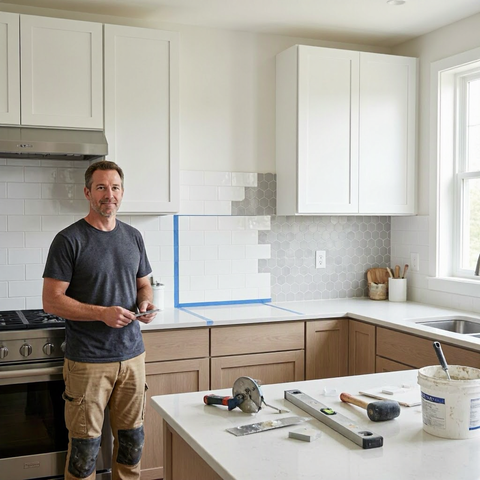 Kitchen backsplash installation cost by tile type