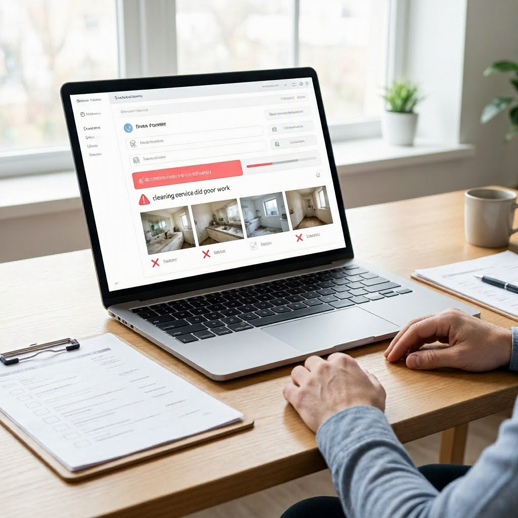 Cleaning Service Did Poor Work: Refund Request Guide