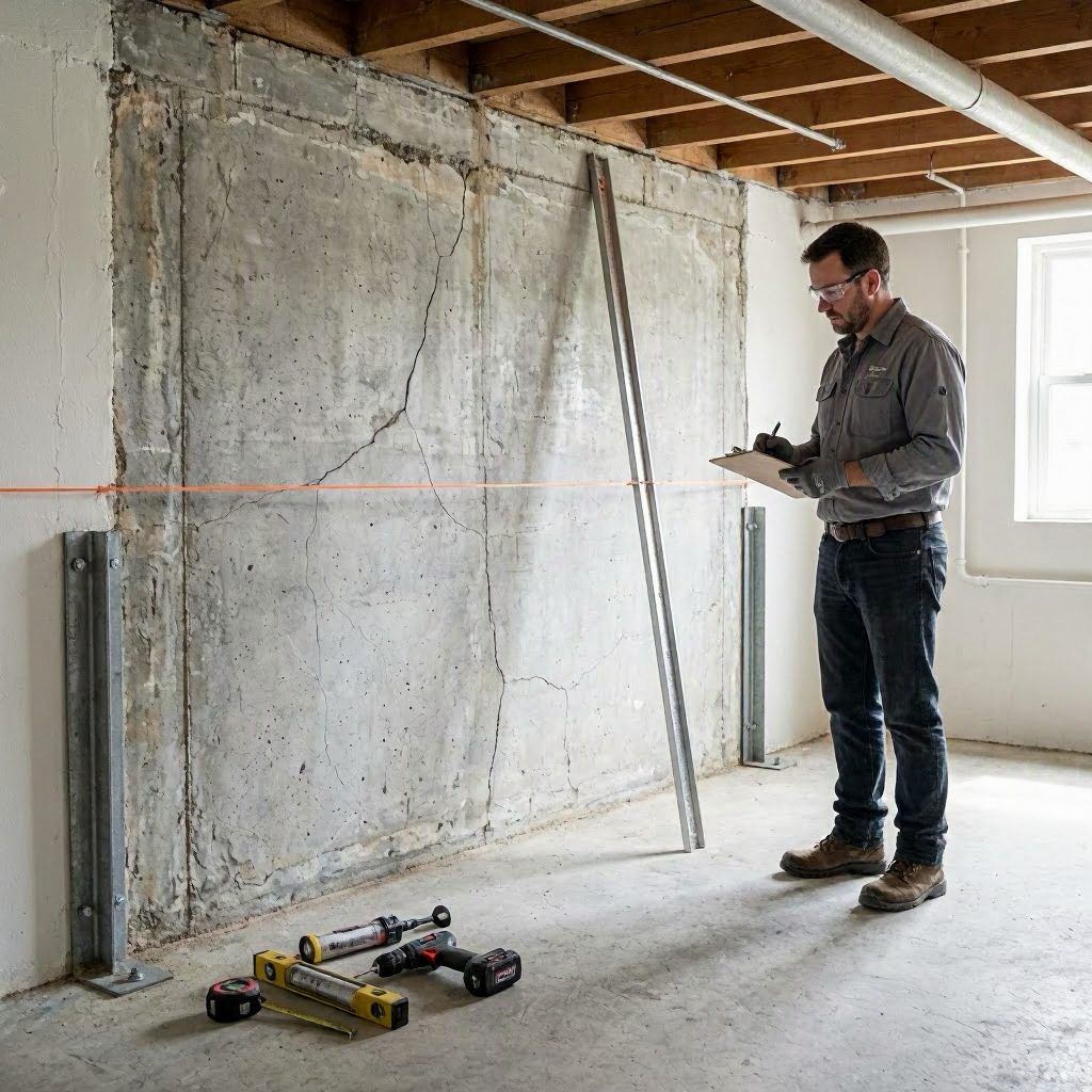 Bowing Basement Wall Repair Cost