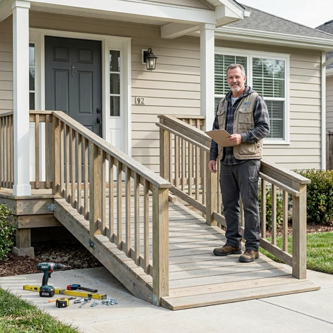 Accessibility ramp installation cost for a home