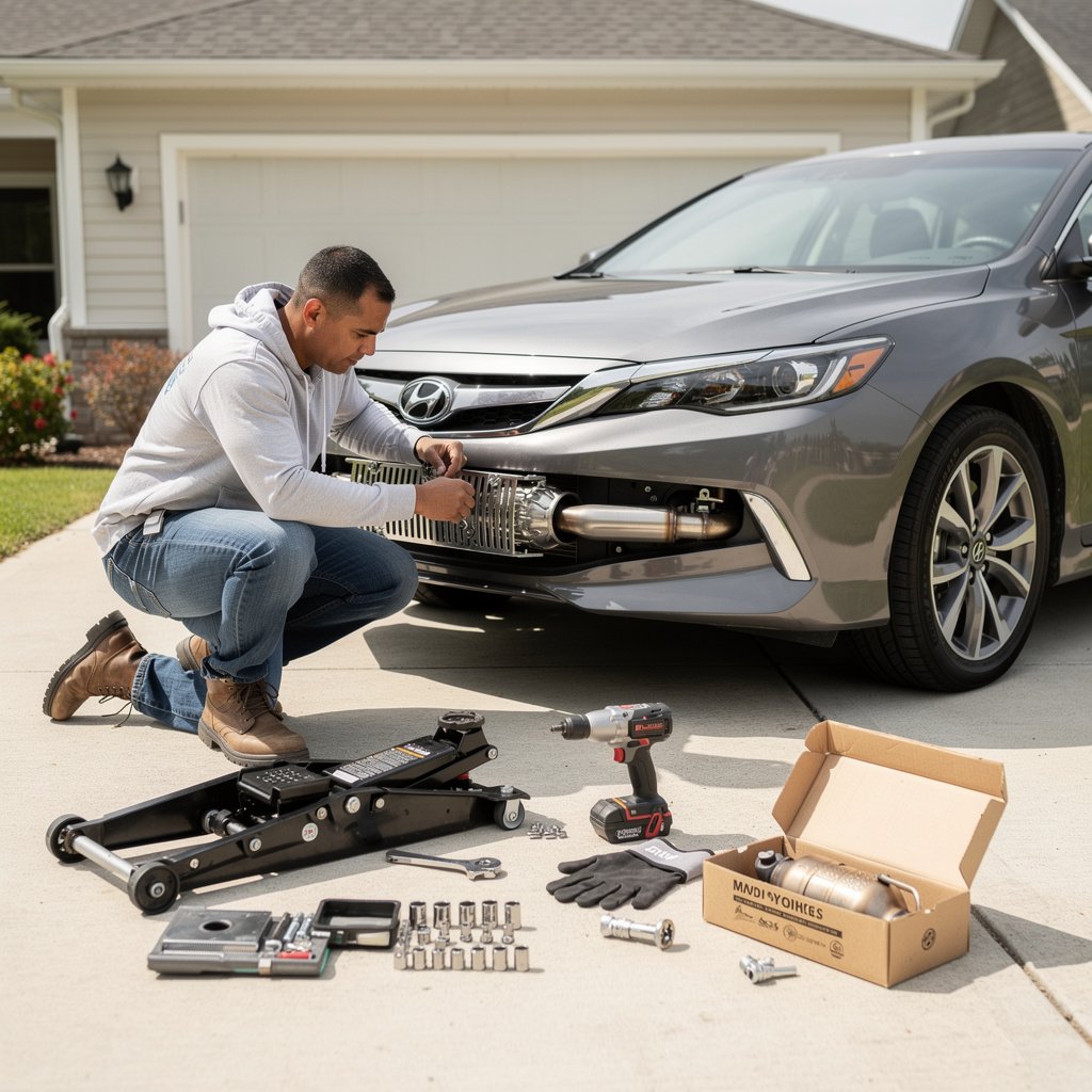 Catalytic converter replacement cost and theft prevention expenses
