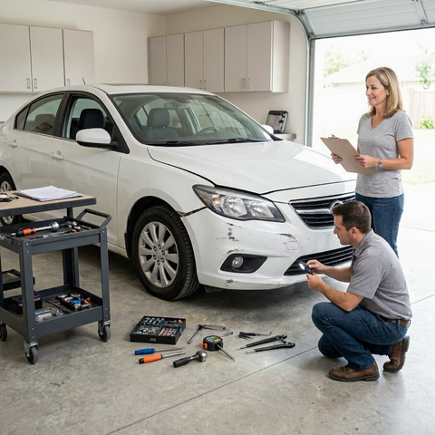 How auto insurance deductibles affect repair costs after a claim