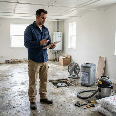 Flood cleanup cost after basement water damage