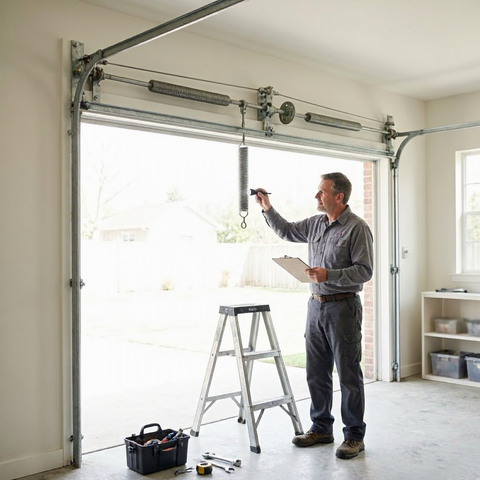 Garage door spring replacement cost and safety risks
