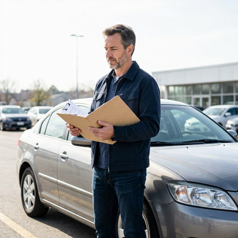 Vehicle history report checklist before buying a used car