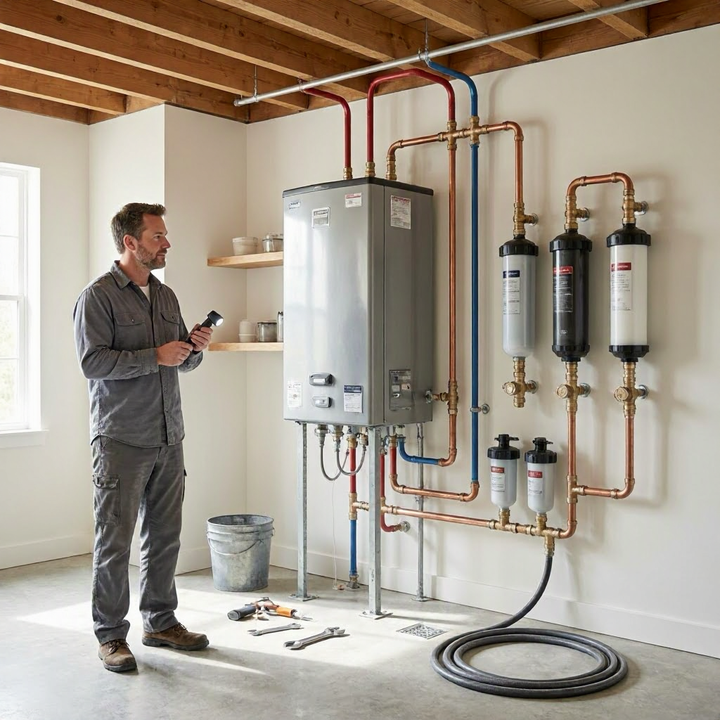Whole-house water filter installation cost: carbon, sediment, and reverse osmosis