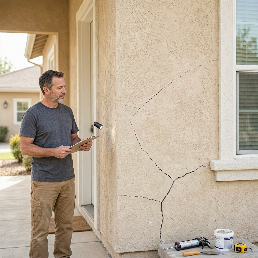 Stucco crack repair cost: cosmetic vs structural damage