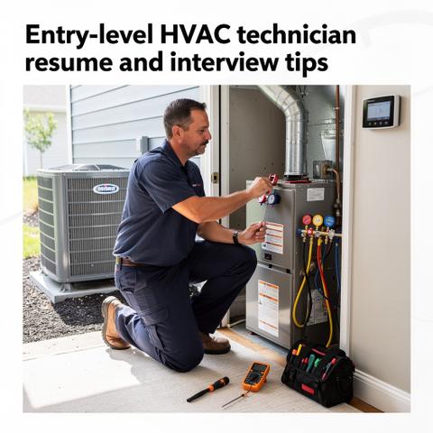 Entry-level HVAC technician resume and interview tips