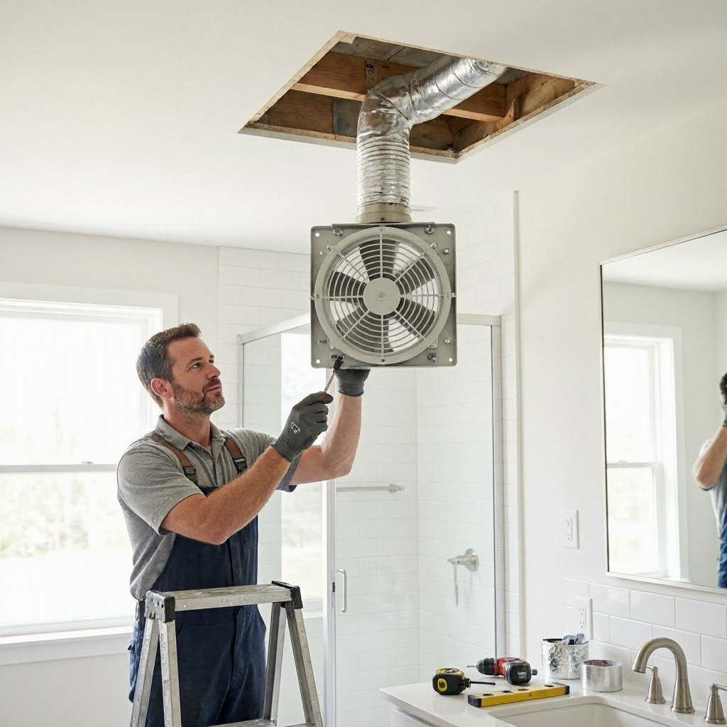 Bathroom exhaust fan installation cost and venting requirements