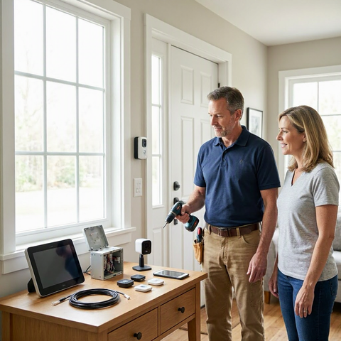 Home security system installation cost: wired, wireless, and monitored