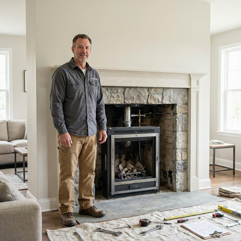 Gas fireplace insert installation cost and permit questions