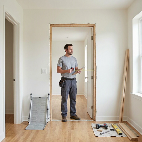 Widening a doorway for wheelchair access: cost and permit questions