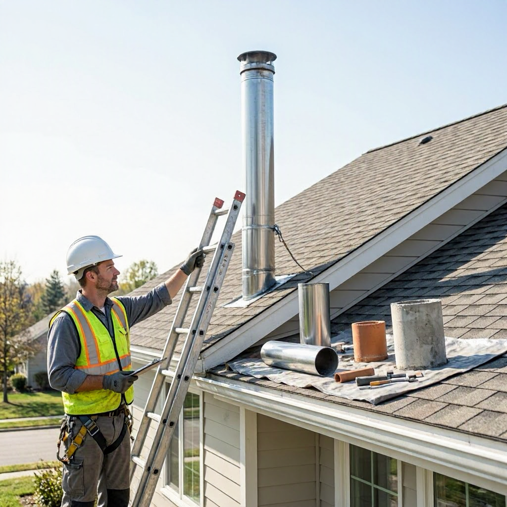 Chimney liner replacement cost: clay, stainless steel, and cast-in-place