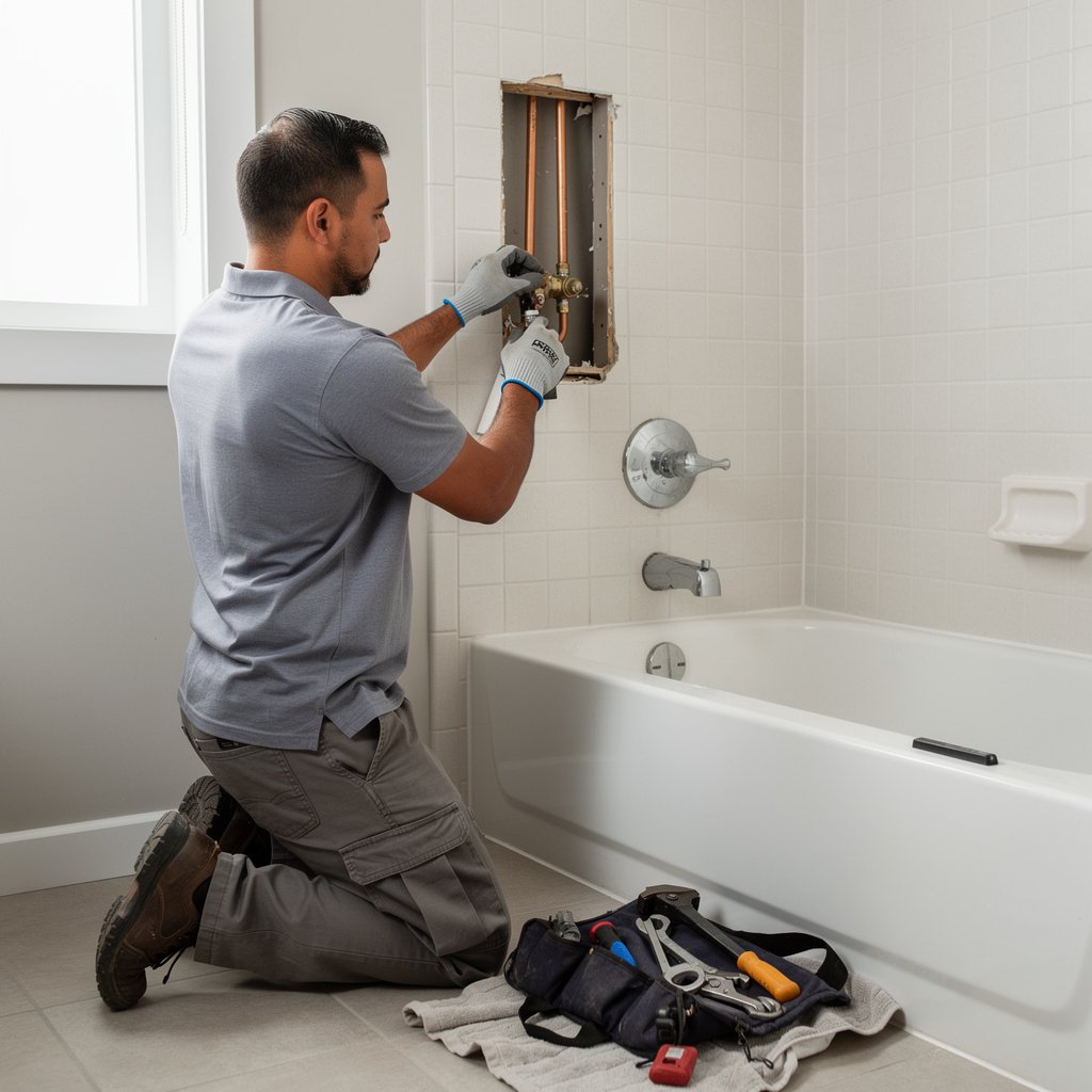 Shower valve replacement cost when the wall must be opened