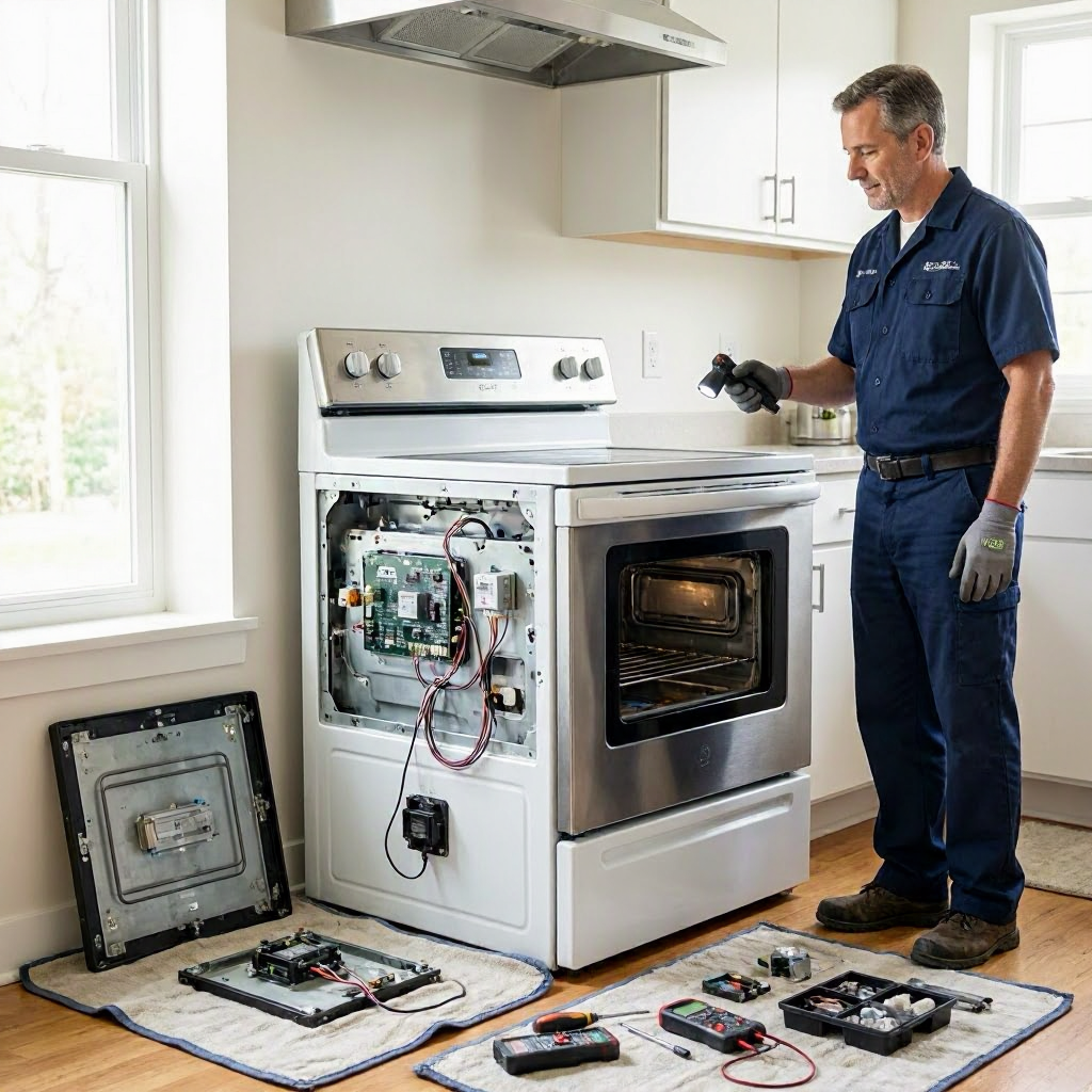 Oven and range repair cost: igniter, element, thermostat, and control board