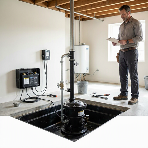 Sump pump replacement cost with battery backup